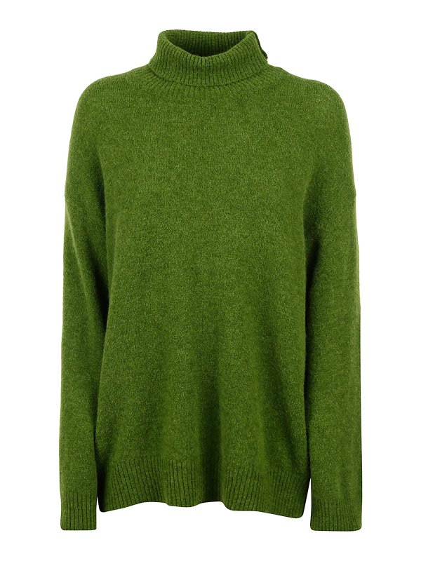JUCCA: Suéteres con cuello pico - Suéter Cuello Redondo - Verde