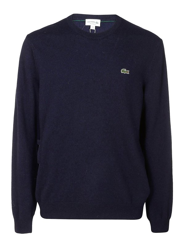 LACOSTE: Suéteres con cuello pico - Suéter Cuello Redondo - Azul