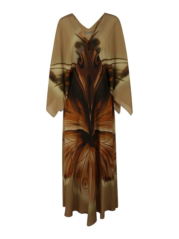 ALBERTA FERRETTI: マキシドレス - マキシドレス - ベージュ