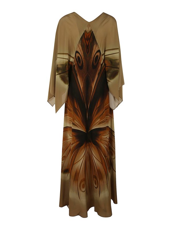 ALBERTA FERRETTI: マキシドレス online - マキシドレス - ベージュ