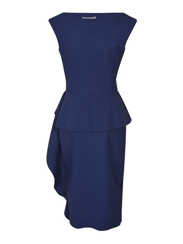 CHIARA BONI: ニーレングスドレス online - 膝丈ドレス - ブルー