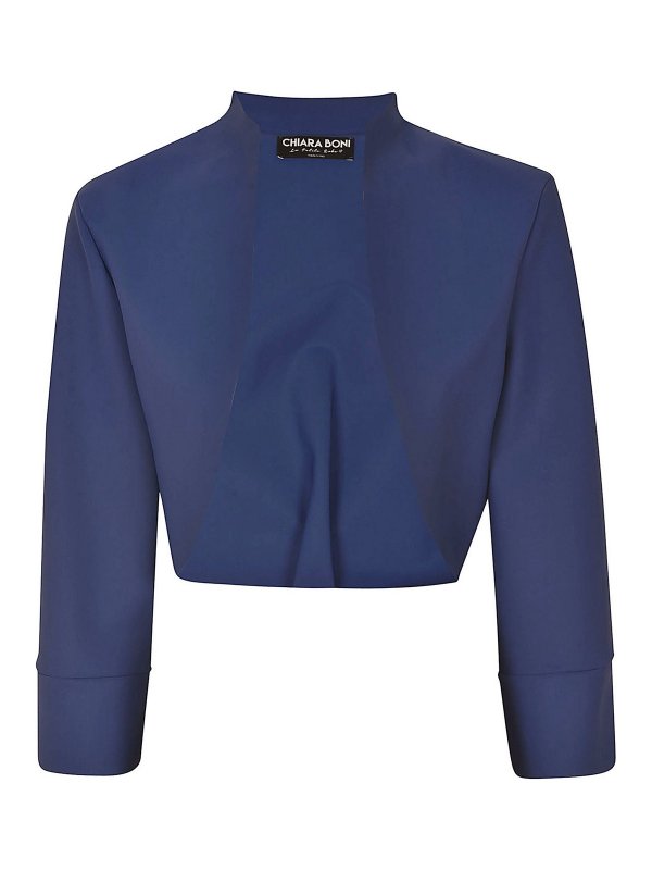 CHIARA BONI: カジュアルジャケット - カジュアルジャケット - ブルー