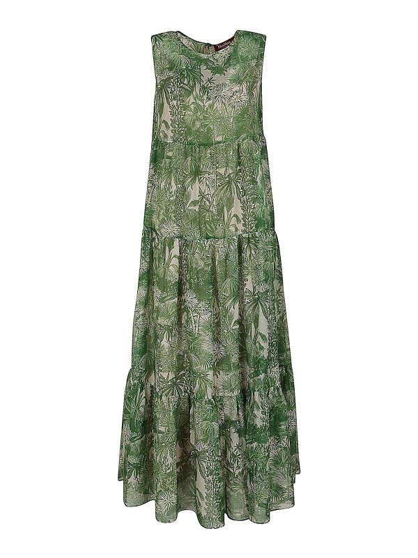 Max Mara: Maxikleider - Maxikleid - Grün