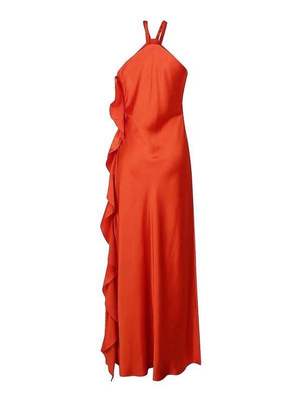 Max Mara: Maxikleider - Maxikleid - Orange
