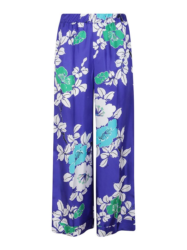 P.A.R.O.S.H.: カジュアルトラウザー - カジュアルパンツ - ブルー