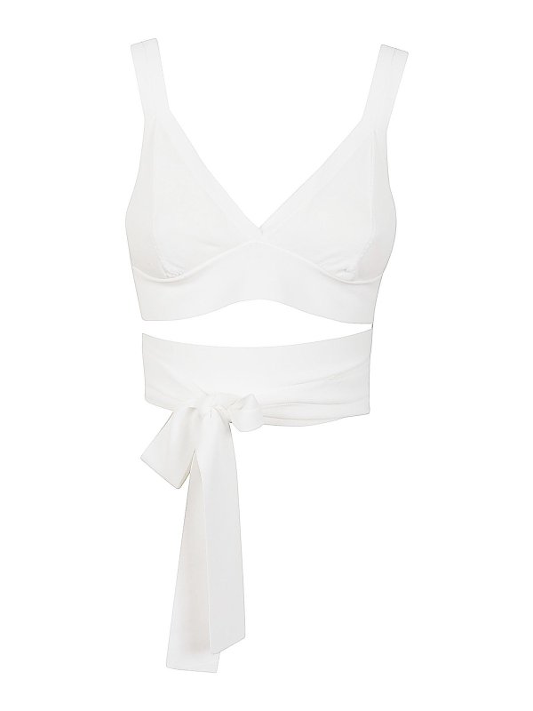 P.A.R.O.S.H.: Tops y camisetas sin mangas - Top - Blanco