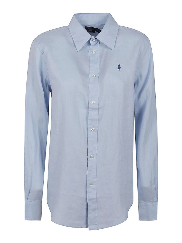 POLO RALPH LAUREN: シャツ - シャツ - ライトブルー