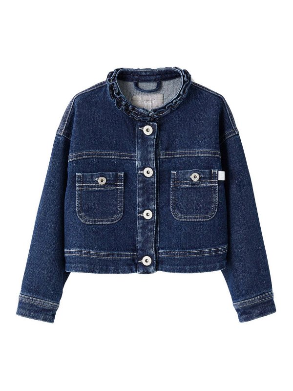 Il Gufo: デニムジャケット - デニムジャケット - ライトウォッシュ