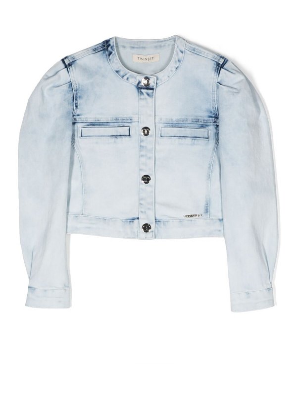 TWINSET: Chaquetas denim - Chaqueta Vaquera - Lavado Claro
