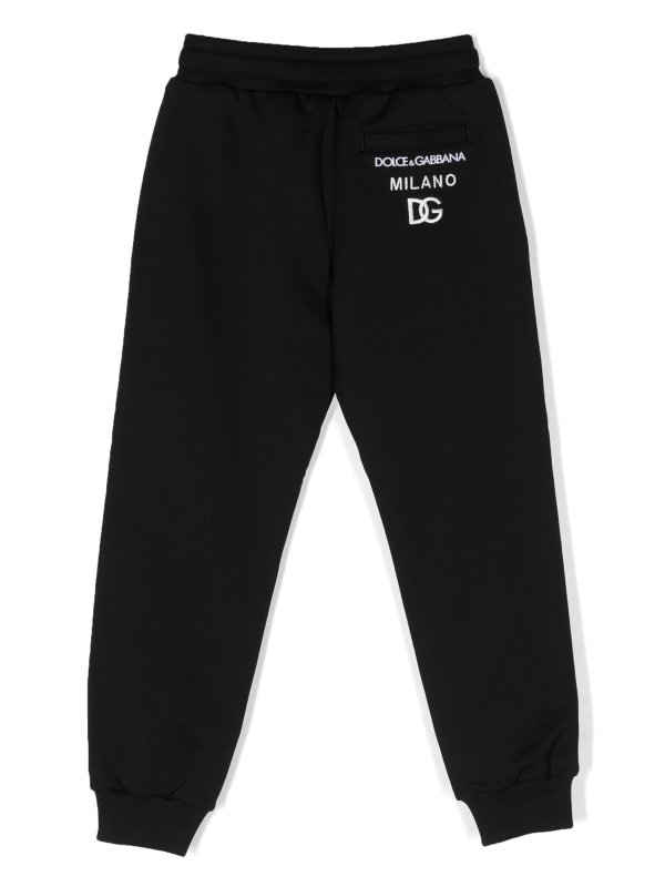 Dolce & Gabbana Jr: Pantalones deportivos online - Pantalones Deportivos - Negro