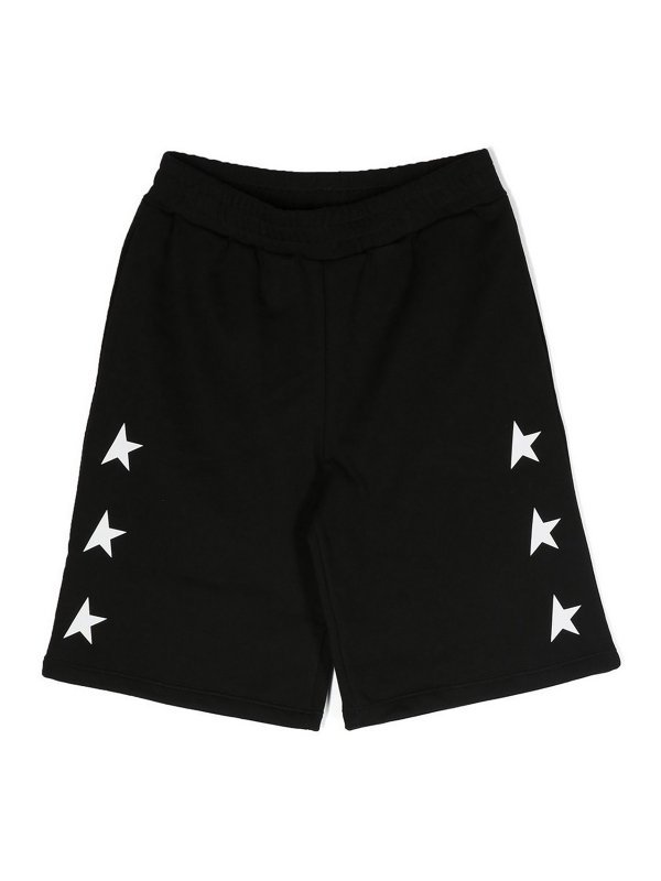 GOLDEN GOOSE: Shorts - Pantalons Décontractés - Noir