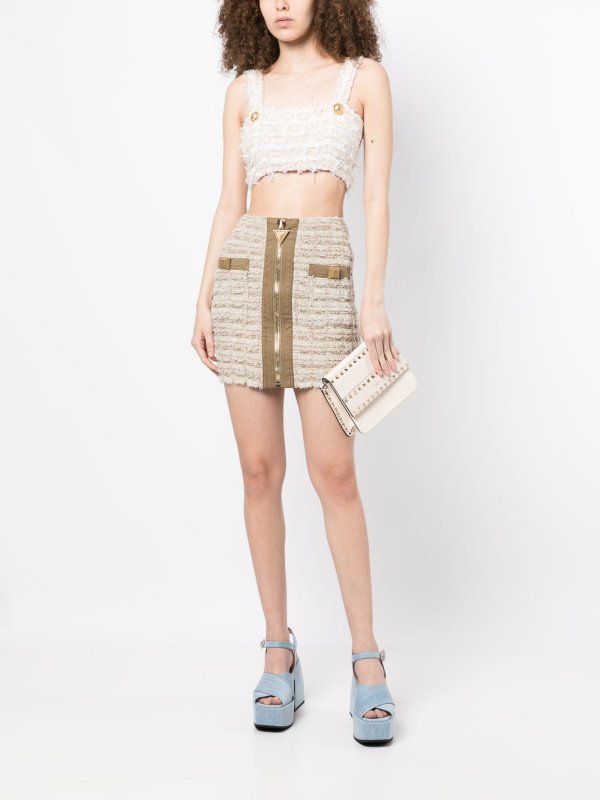 Balmain: Minifaldas online - Minifalda - Beis