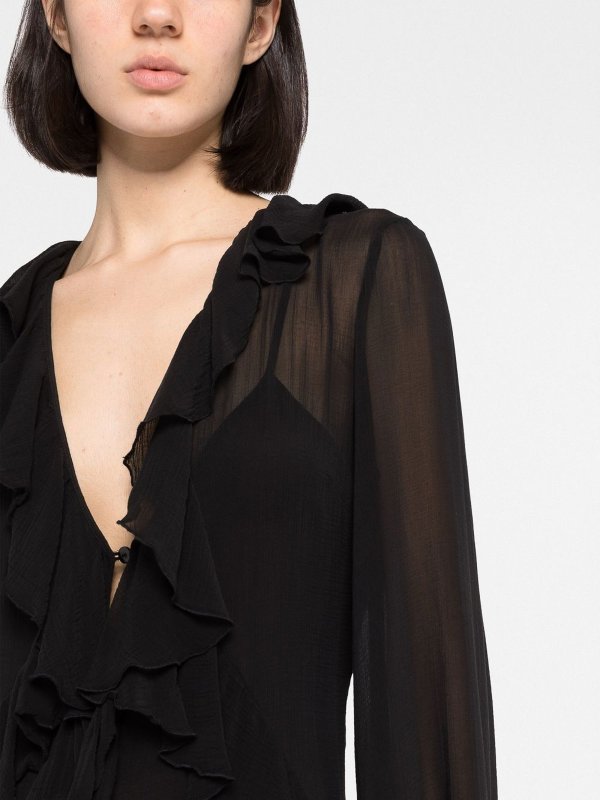 イブニングドレス - 黒 shop online: BLUMARINE