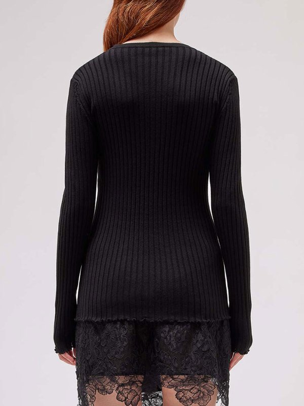 Ribbed Cardigan shop online: BLUMARINE