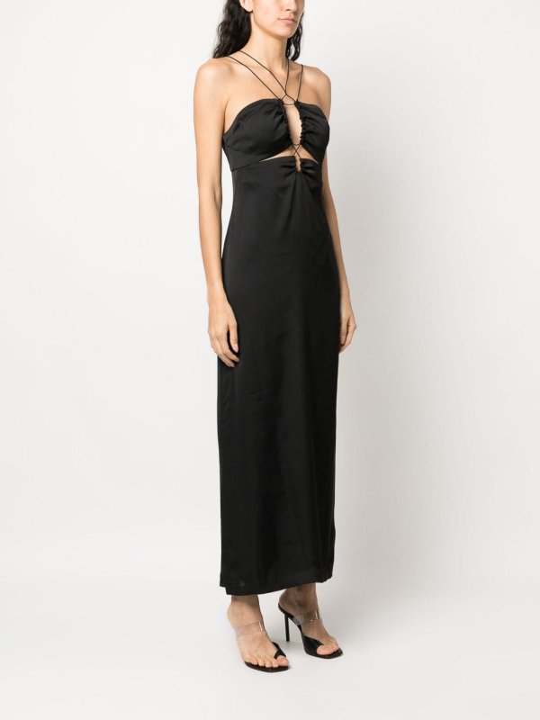Crossed long dress shop online: CALVIN KLEIN