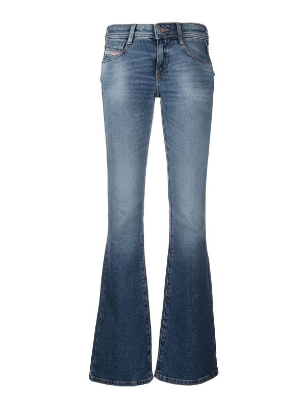 DIESEL: ストレートジーンズ - ストレートジーンズ - ライトウォッシュ