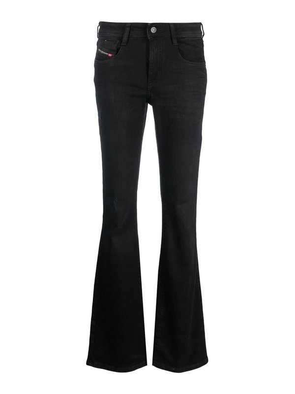 DIESEL: Jeans Rectos - Vaqueros Rectos - Negro