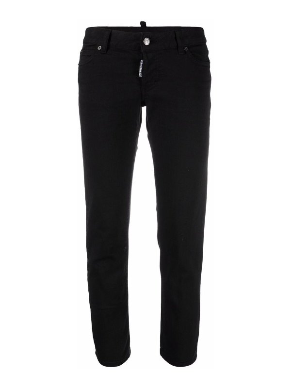 DSQUARED2: Jeans Rectos - Vaqueros Rectos - Negro
