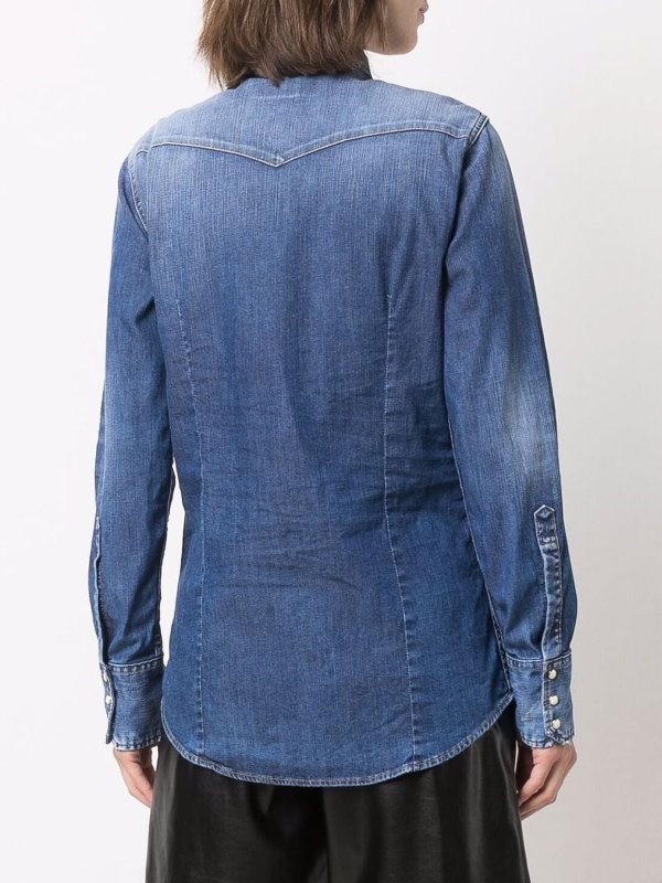 DSQUARED2 buy online Camicia in denim con logo