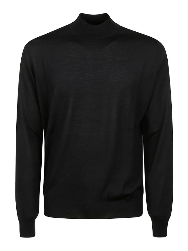 HINDUSTRIE: Strickpullover mit Rundhalsausschnitt - Rundhalspullover - Dunkelblau