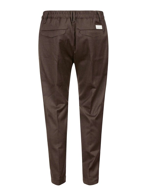 NINE IN THE MORNING: Pantalones casual online - Pantalón Casual - Marrón Oscuro
