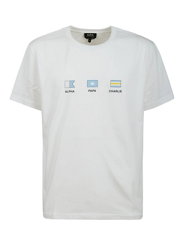 A.P.C.: shirts - T shirt evan