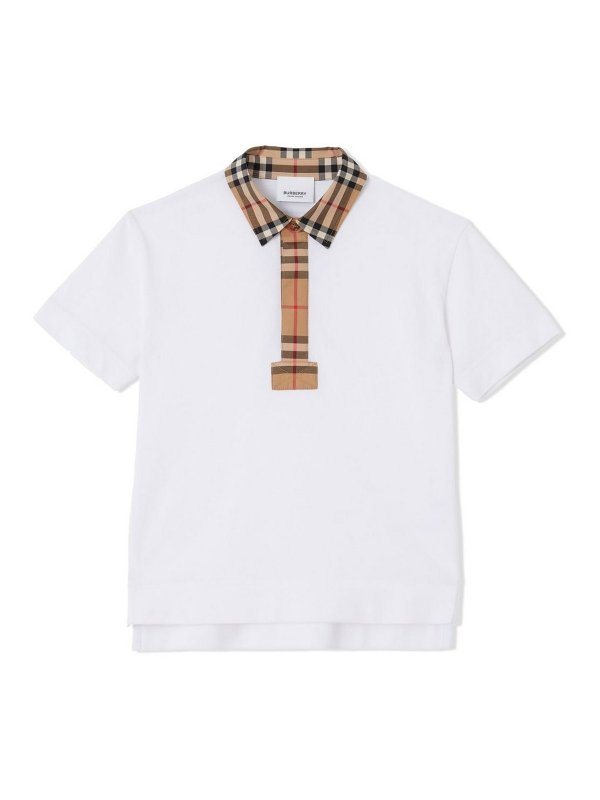 BURBERRY: Poloshirts - Poloshirt - Weiß