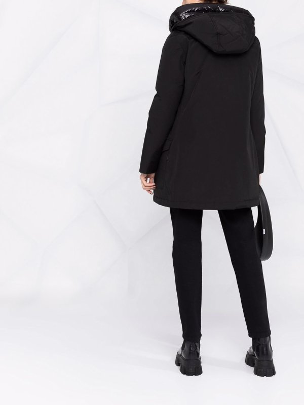 ダウン・ハイテクコート shop online パーカー - 黒