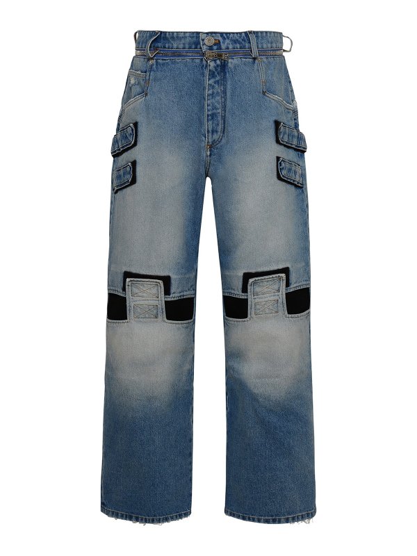 Balmain: straight leg jeans - Denim jeans