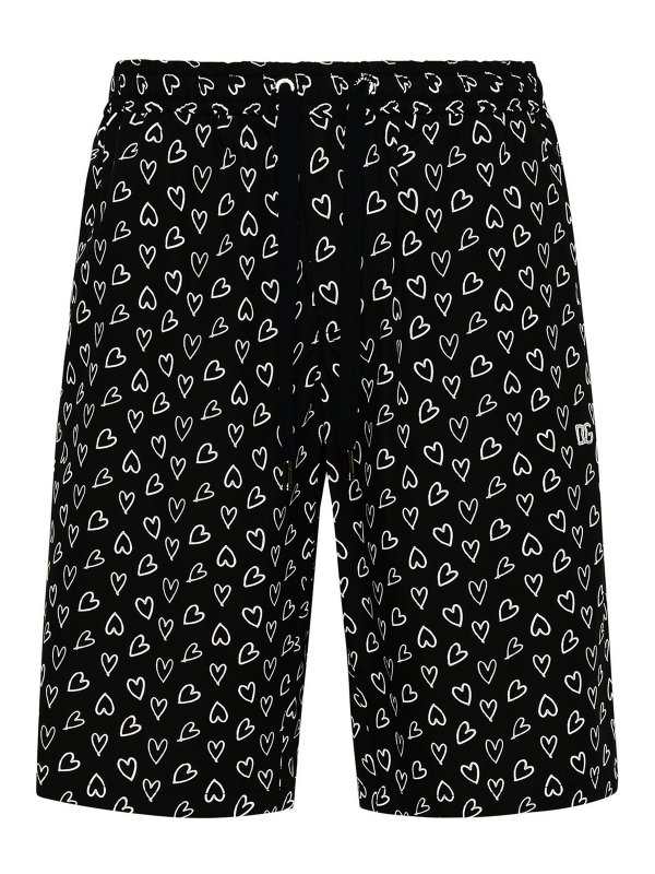 DOLCE & GABBANA: トラウザーショーツ - ショートパンツ - 黒