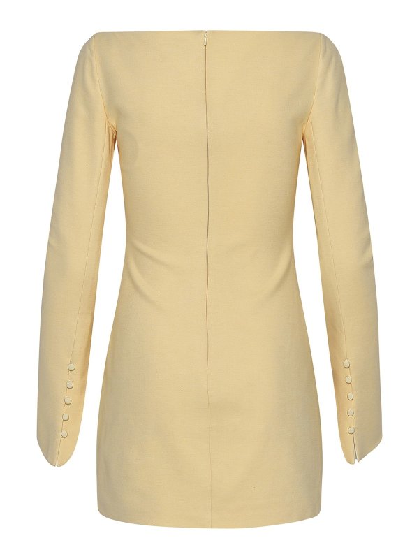 iKRIX KHAITE: short dresses - Tate dress in ivory virgin wool blend