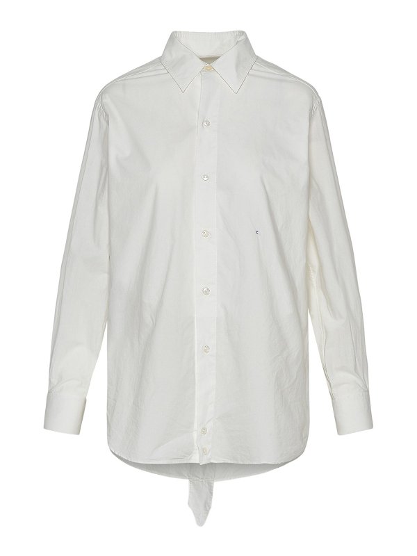 Maison Margiela: camicie - Camicia in cotone bianca