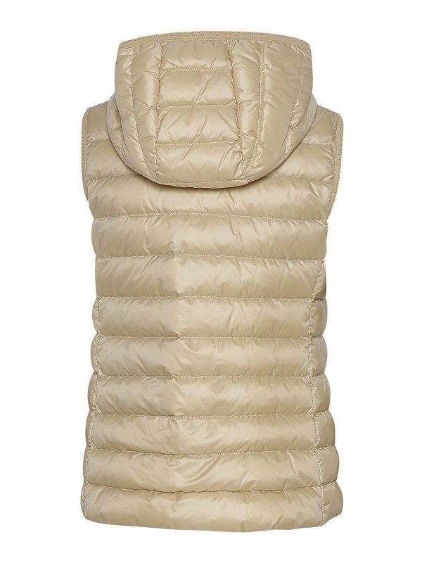 iKRIX MONCLER: padded jackets - Gilet glygos in longue saison riciclato beige