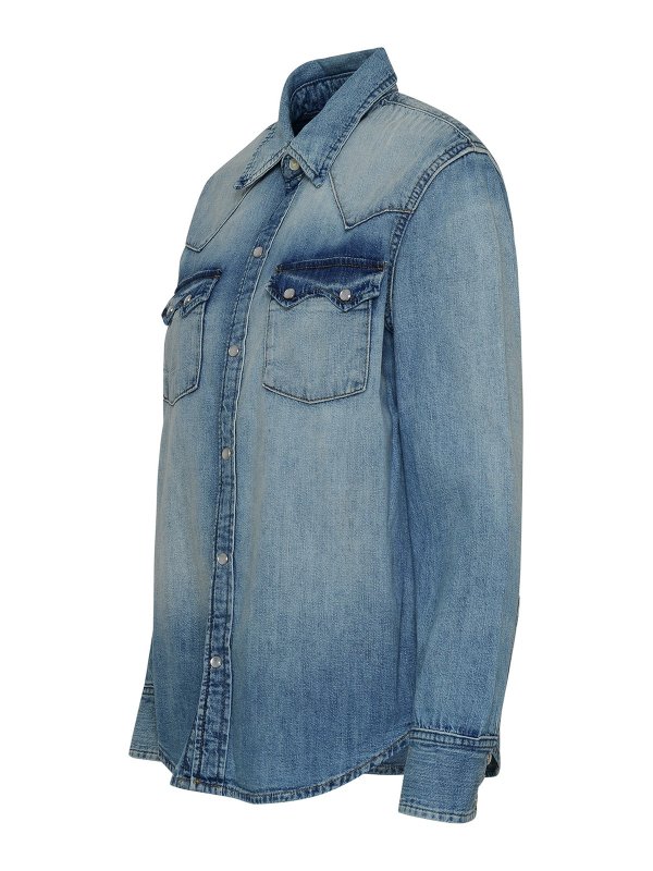 RE/DONE: Hemden online - Top - Hellblau