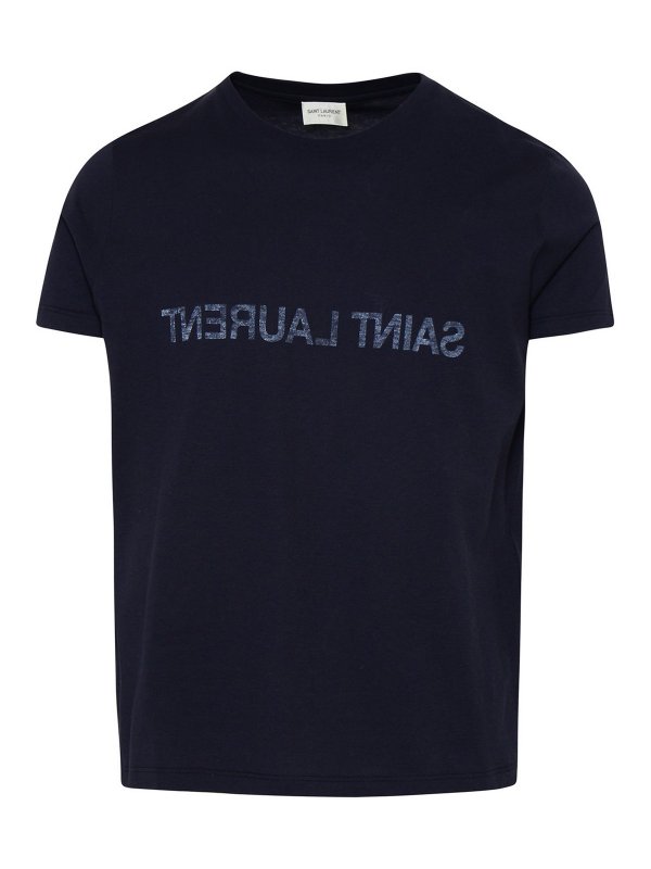 SAINT LAURENT: polo shirts - Cotton T-shirt