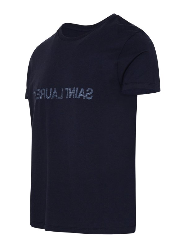 SAINT LAURENT: polo shirts online - Cotton T-shirt