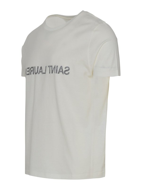 SAINT LAURENT: polo shirts online - Cotton T-shirt