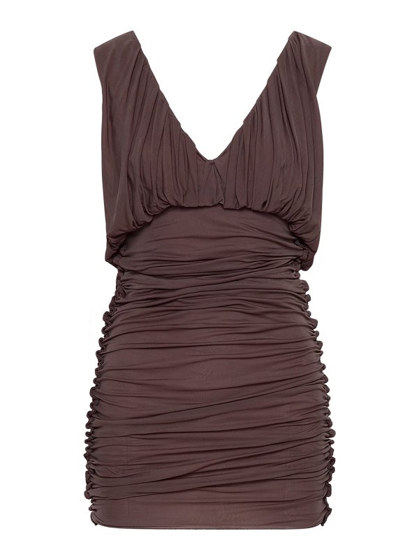 SAINT LAURENT: casual suits - Pink cupro dress