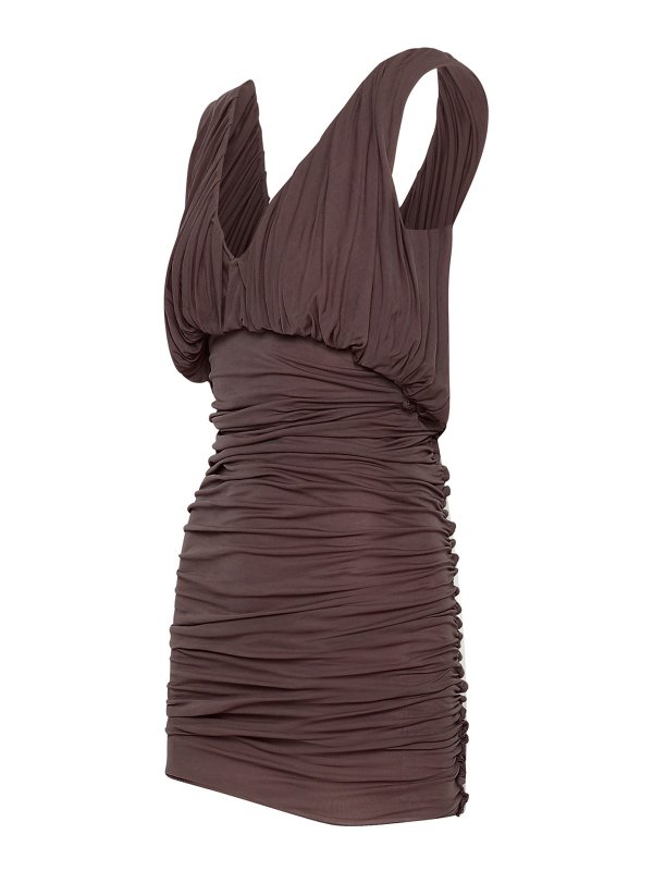 SAINT LAURENT: casual suits online - Pink cupro dress