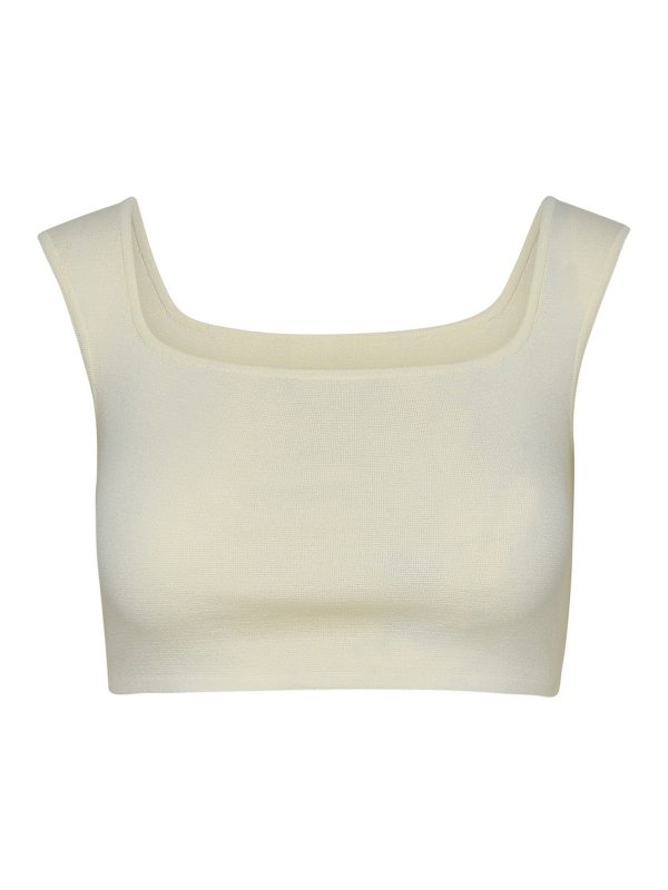 SPORTMAX: トップス＆タンクトップ - トップ/タンクトップ - 白