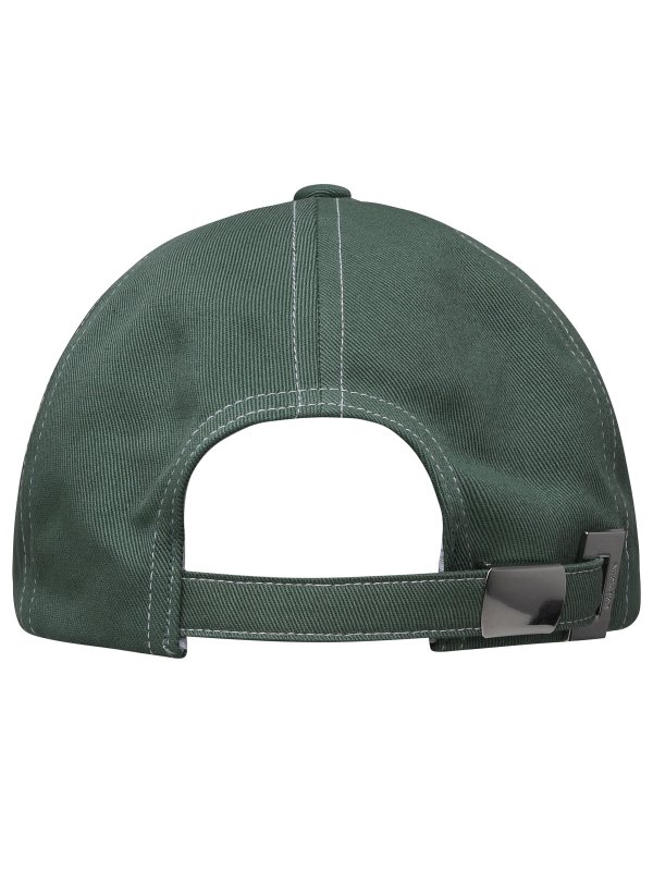 Cappello in cotone verde shop online: Balmain