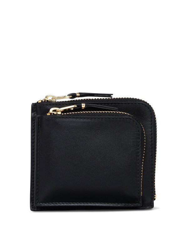 COMME DES GARÇONS WALLET: wallets & purses - Black leather wallet