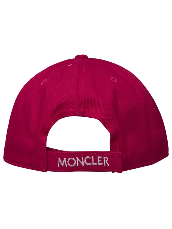 Fuchsia cotton hat shop online: MONCLER