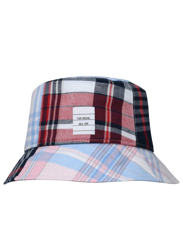 THOM BROWNE: hats & caps online - Multicolor cotton hat