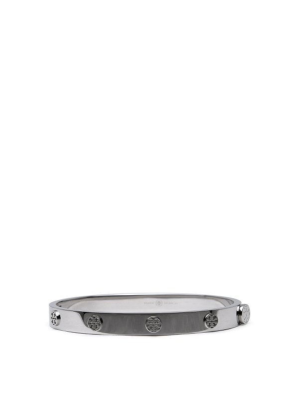 TORY BURCH: Bracelets & Bangles - Miller bracelet in silver steel