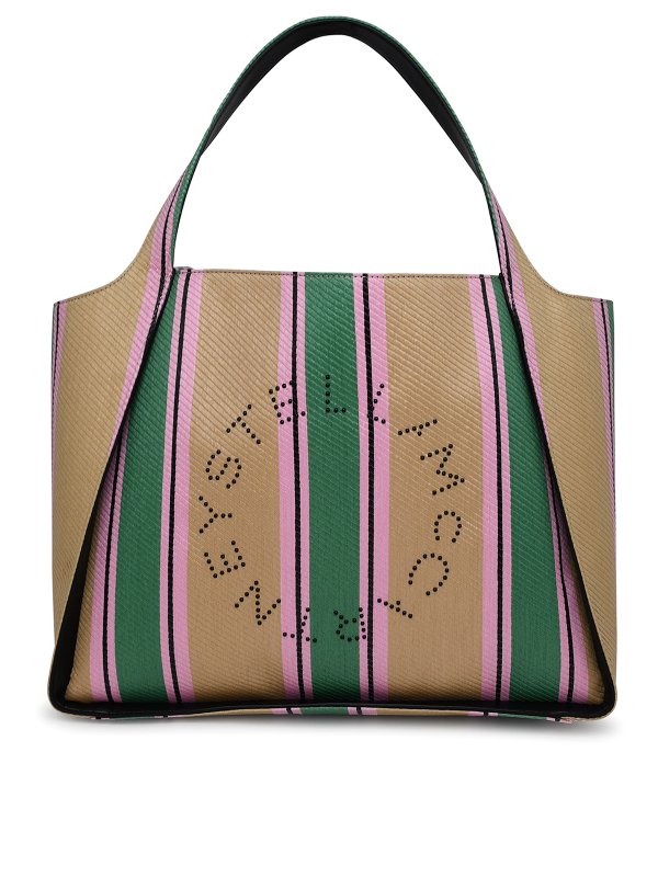 STELLA McCARTNEY: totes bags - Bag in multicolored raffia