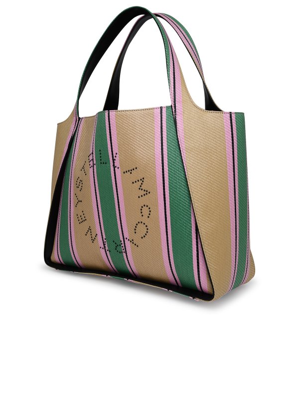 STELLA McCARTNEY: totes bags online - Bag in multicolored raffia