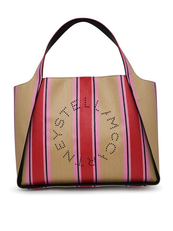 STELLA McCARTNEY: totes bags - Bag in multicolored raffia