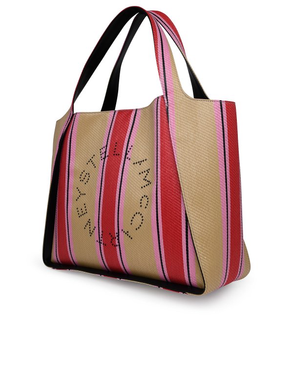 STELLA McCARTNEY: totes bags online - Bag in multicolored raffia