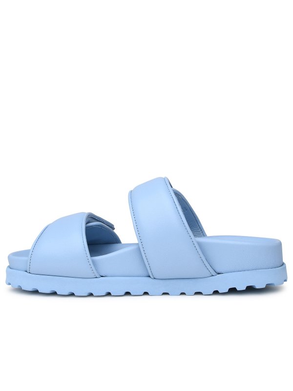 iKRIX GIA BORGHINI: Loafers & Slippers - Pins 11 slipper in light blue leather